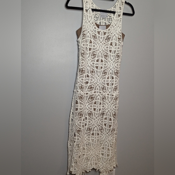 NWOT Lace Dress with Flesh color Liner - Picture 3 of 9